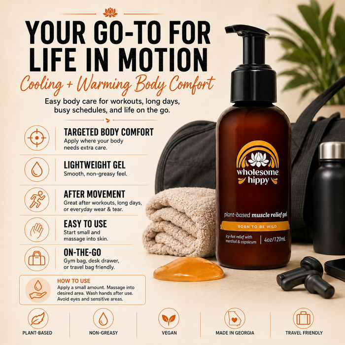Born To Be Wild Muscle Gel | Cooling + Warming Body Gel | 4oz