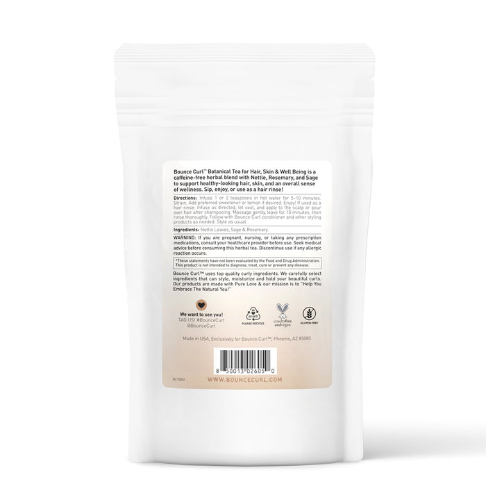 Bounce Curl botanical herbal tea blend ingredients