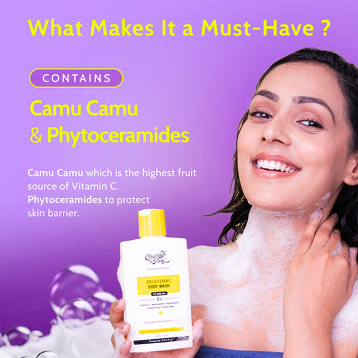 Brighten & Protect Body Duo  with Hydrating Fluid Sunscreen - 125 ml & Brightening Body Wash - 236 ml