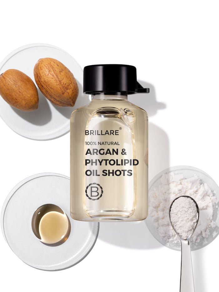 Brillare Argan & Phytolipid Oil Shots For Dry, Frizzy Hair (100ml)
