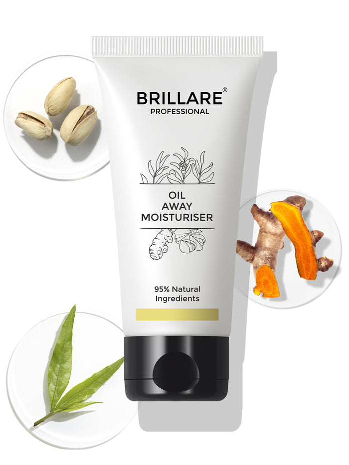 Brillare Oil Away Moisturizer For Oily, Acne Prone Skin (50ml)