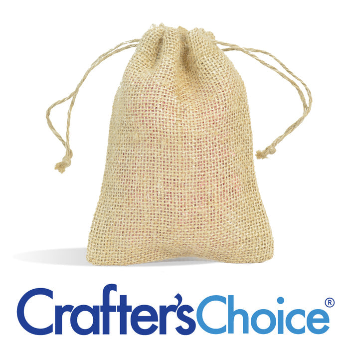 Burlap Bag with Drawstring 5 x 6 Inches
