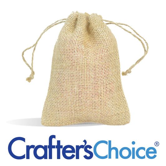 Burlap Bag with Drawstring 5 x 6 Inches