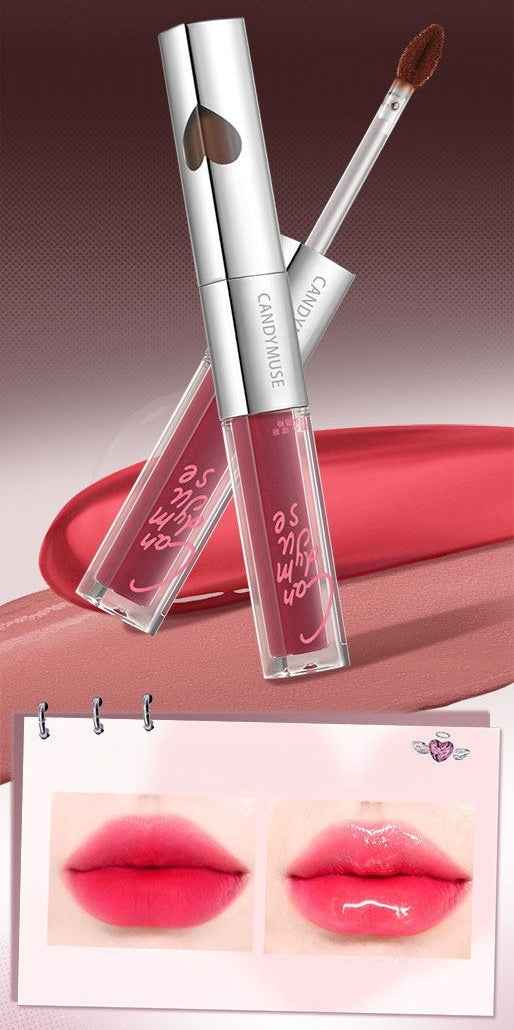 CANDY MUSE Double-head Velvet Mirror & Matte Lip Glaze T5804