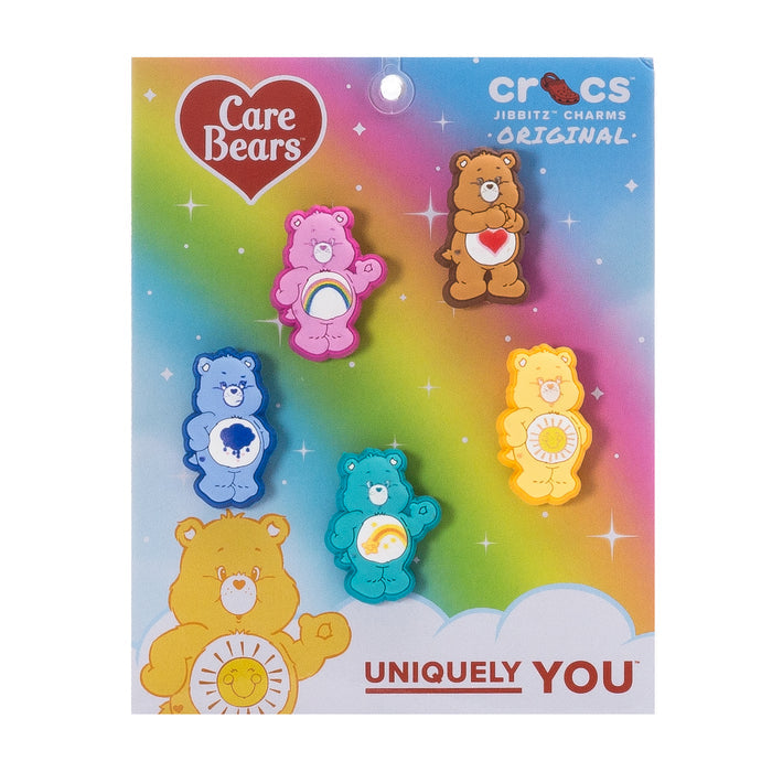 Care Bears 5-pack Jibbitz charms set with five colorful bear character pieces
