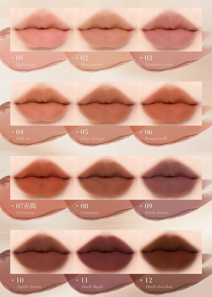CARMELA 12-color Velvet Matte Lipstick Makeup Palette T5709