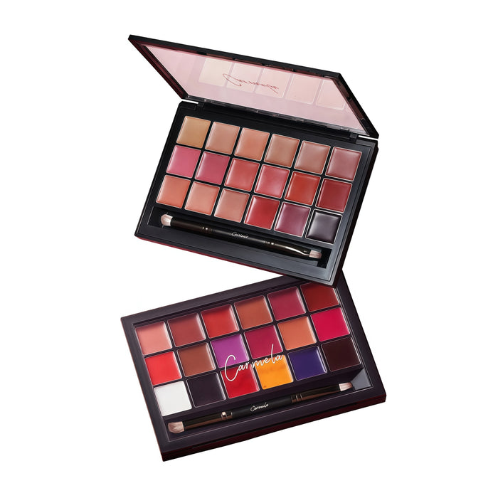 CARMELA 18-color Velvet Matte Multi-use Lipstick Makeup Palette T5707