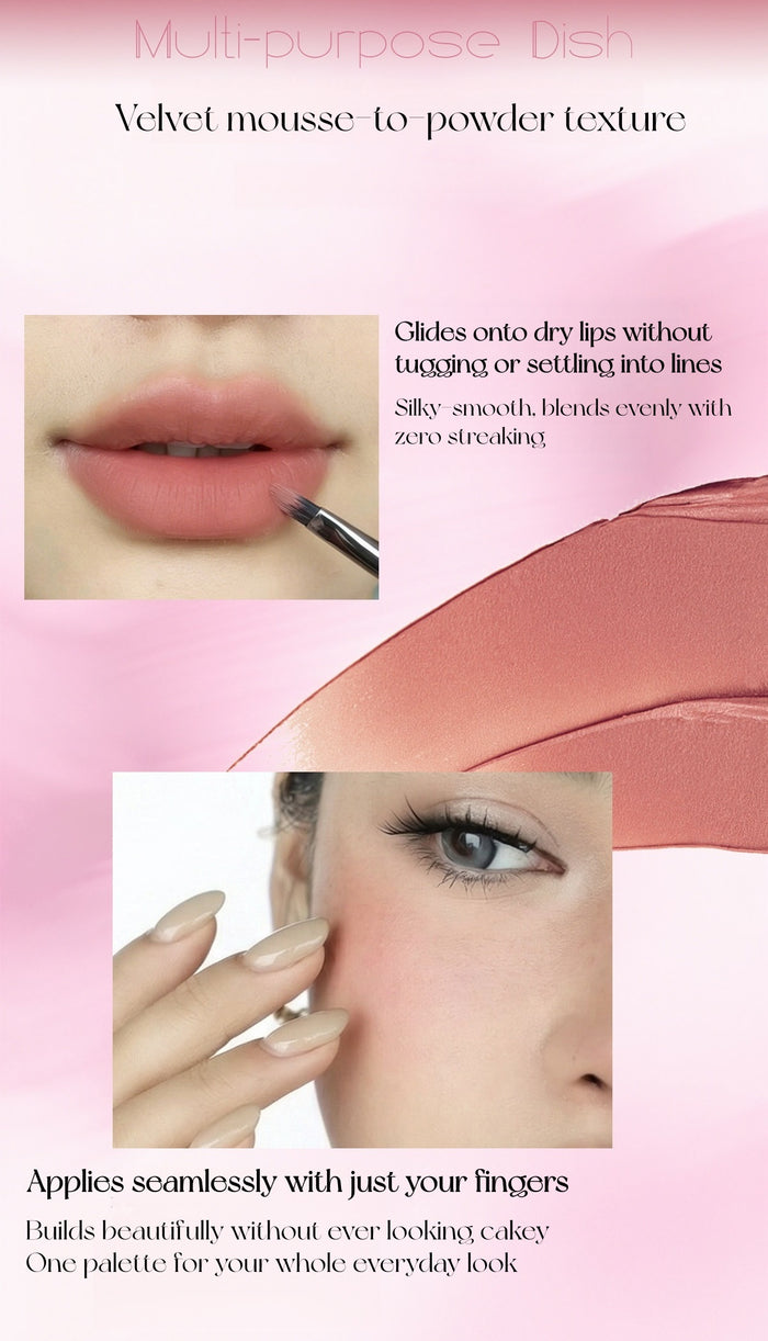 CARMELA 18-color Velvet Matte Multi-use Lipstick Makeup Palette T5707
