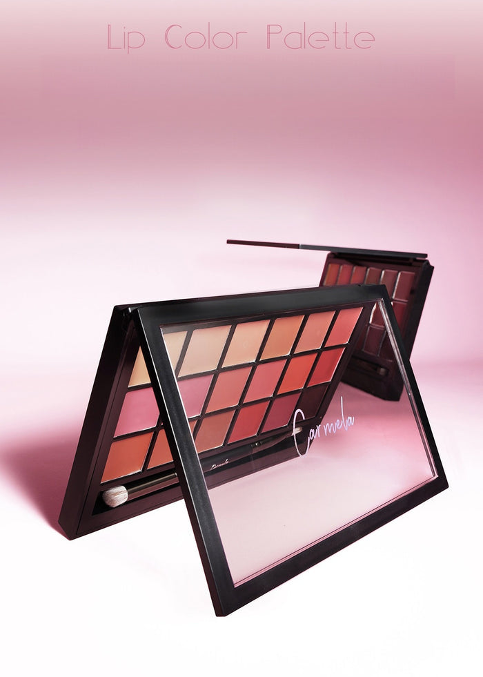 CARMELA 18-color Velvet Matte Multi-use Lipstick Makeup Palette T5707