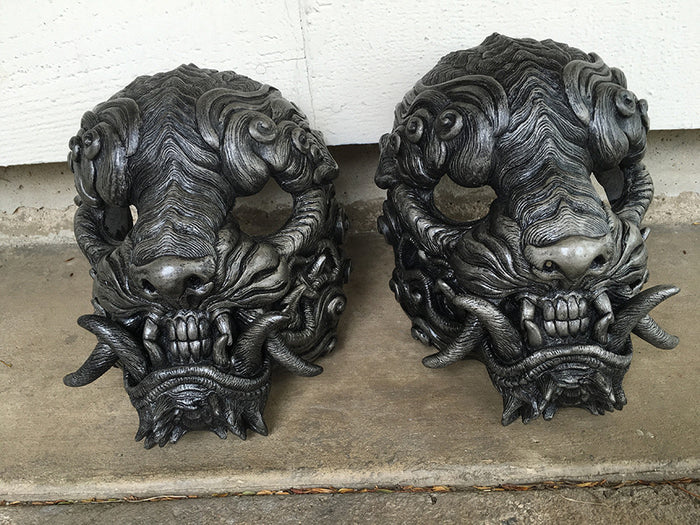 CAST URETHANE "FAUX SILVER" SENTINEL MASK- CUSTOM LISTING FOR MARK