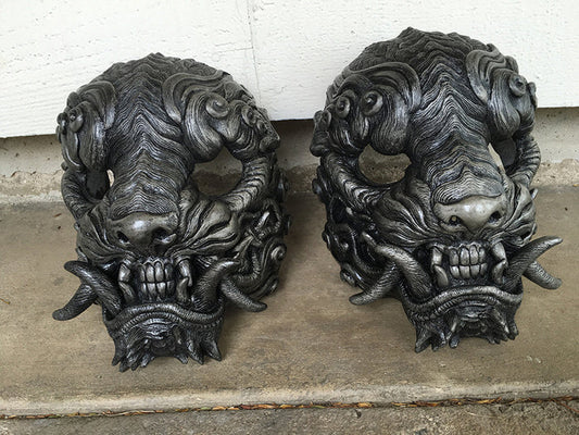 CAST URETHANE "FAUX SILVER" SENTINEL MASK- CUSTOM LISTING FOR MARK