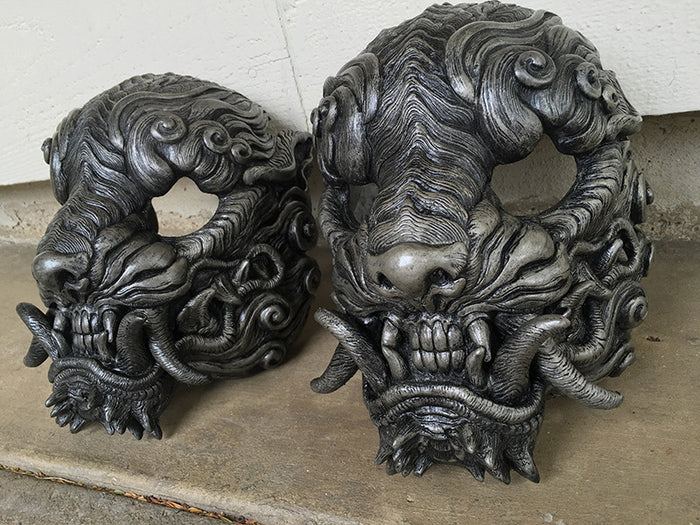 CAST URETHANE "FAUX SILVER" SENTINEL MASK- CUSTOM LISTING FOR MARK
