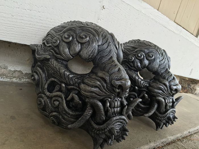 CAST URETHANE "FAUX SILVER" SENTINEL MASK- CUSTOM LISTING FOR MARK
