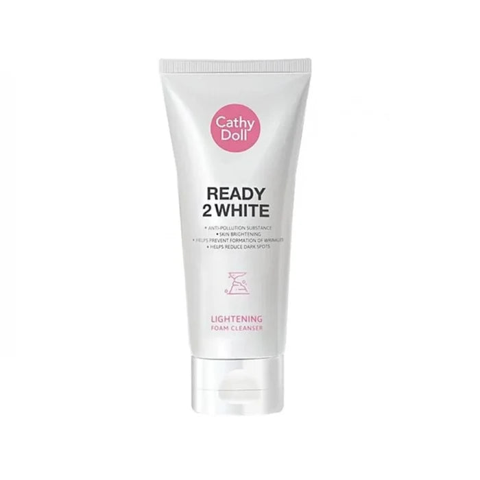 CATHY DOLL Ready 2 White Lightening Foam cleanser غسول البشرة للتفتيح من كاثي دول