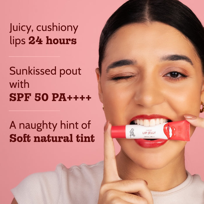 Ceramides + 2% Kojic Acid Tinted Lip Balm (Cherry) | SPF 50 PA++++ | 10 gm