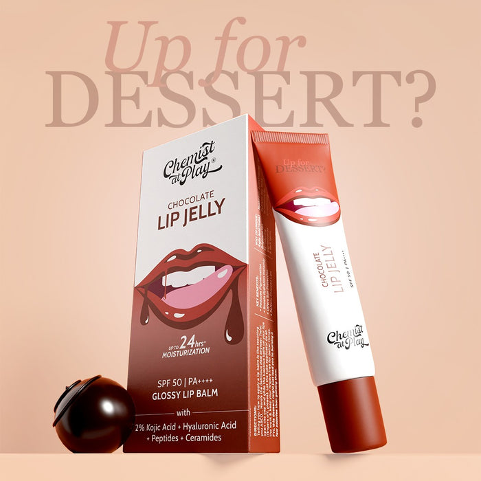 Ceramides + 2% Kojic Acid Tinted Lip Balm (Chocolate) | SPF 50 PA++++ | 10 gm