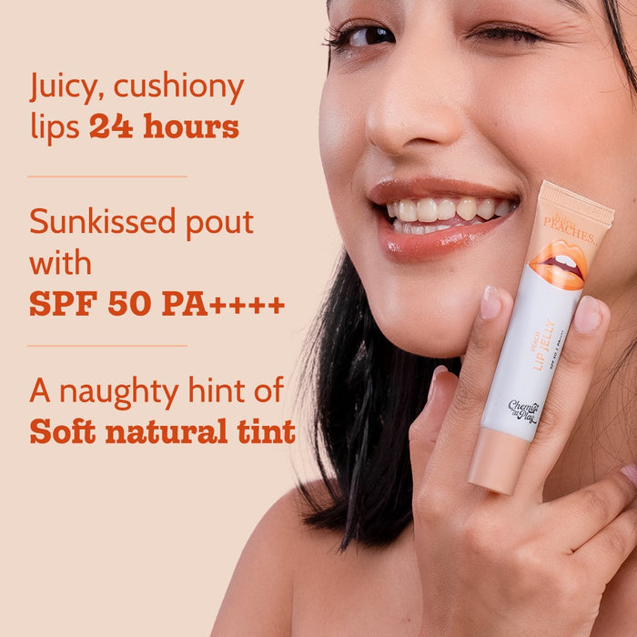 Ceramides + 2% Kojic Acid Tinted Lip Balm (Peach) | SPF 50 PA++++ | 10 gm