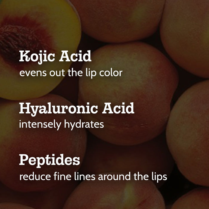 Ceramides + 2% Kojic Acid Tinted Lip Balm (Peach) | SPF 50 PA++++ | 10 gm
