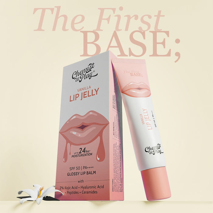 Ceramides + 2% Kojic Acid Tinted Lip Balm (Vanilla) | SPF 50 PA++++ | 10 gm