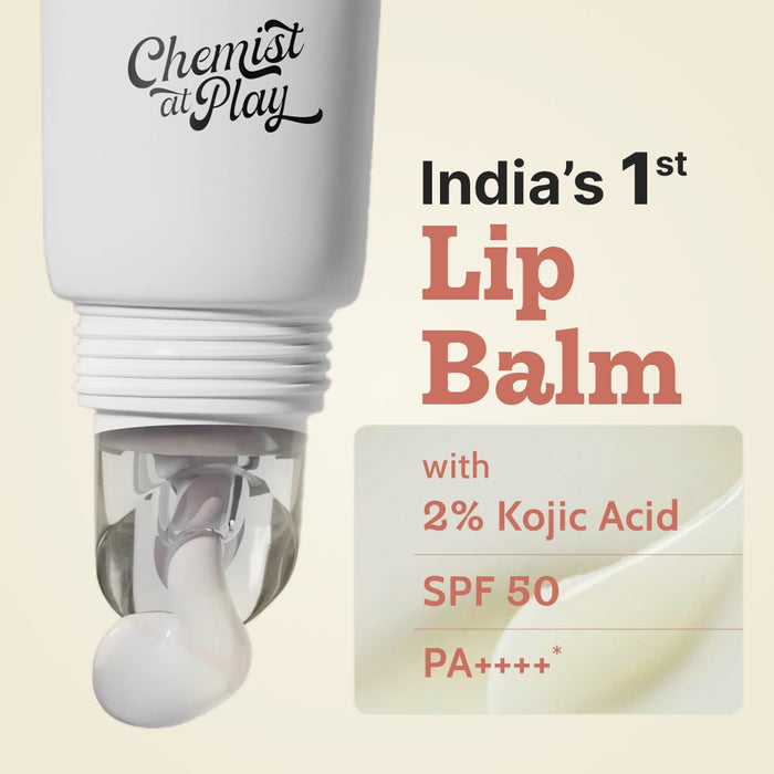 Ceramides + 2% Kojic Acid Tinted Lip Balm (Vanilla) | SPF 50 PA++++ | 10 gm