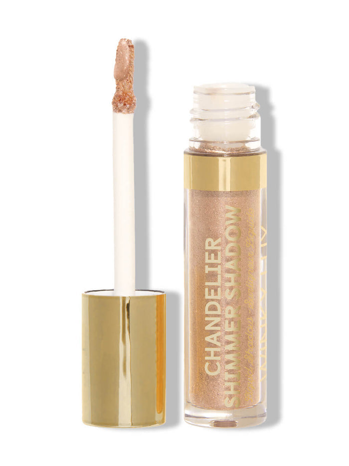 bottle pop -- chandelier shimmer shadow on white background
