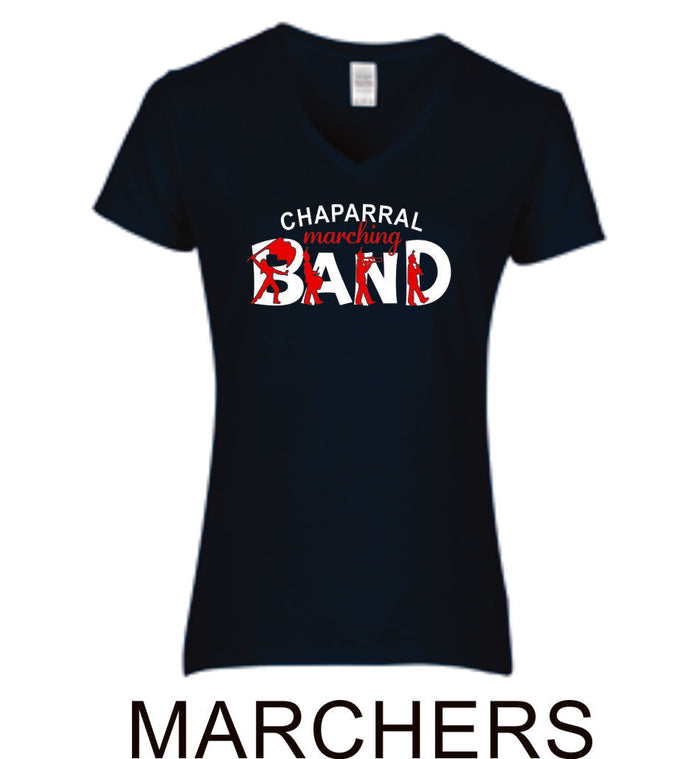 Chap Band Ladies Short Sleeve Tee- Matte or Glitter
