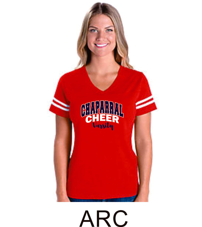 Chap Cheer Football Tee- Matte or Glitter