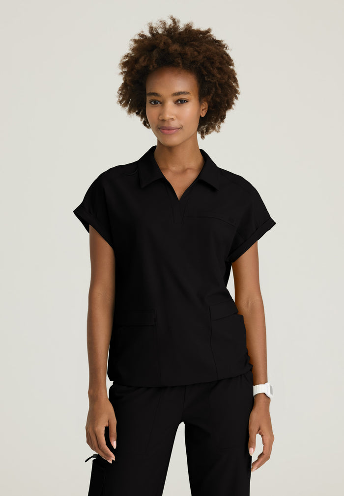 Charlie Top - Black - Grey's Anatomy Scrubs