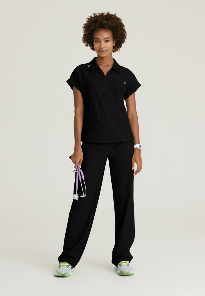 Charlie Top - Black - Grey's Anatomy Scrubs