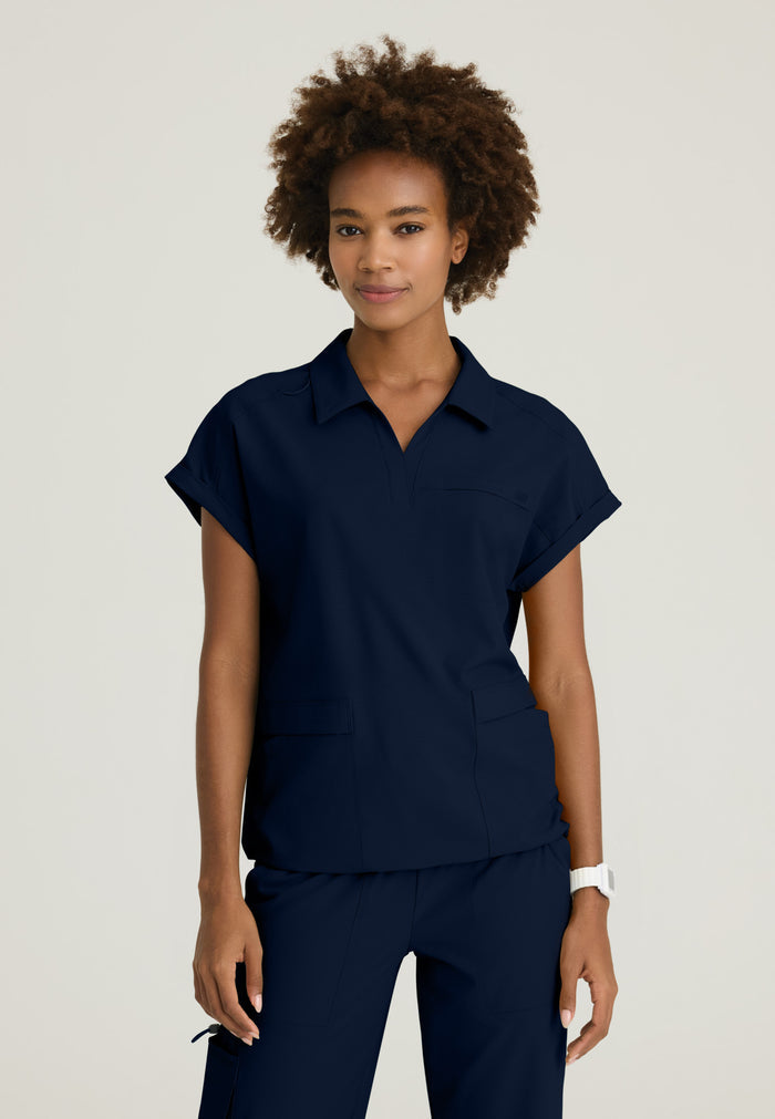 Charlie Top - Navy - Grey's Anatomy Scrubs