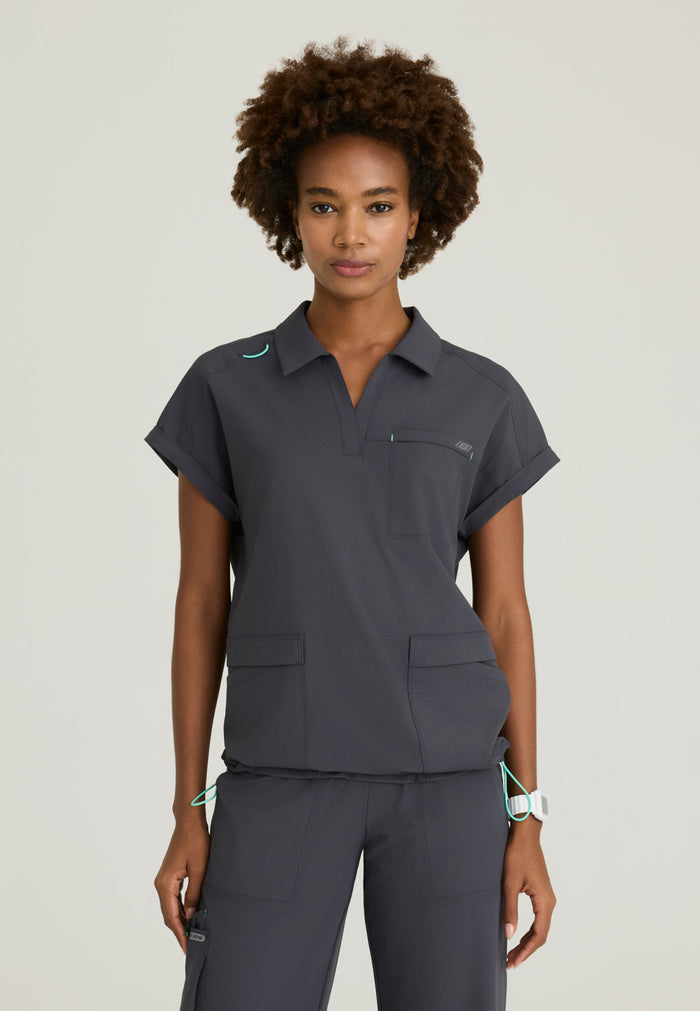 Charlie Top - Pewter - Grey's Anatomy Scrubs