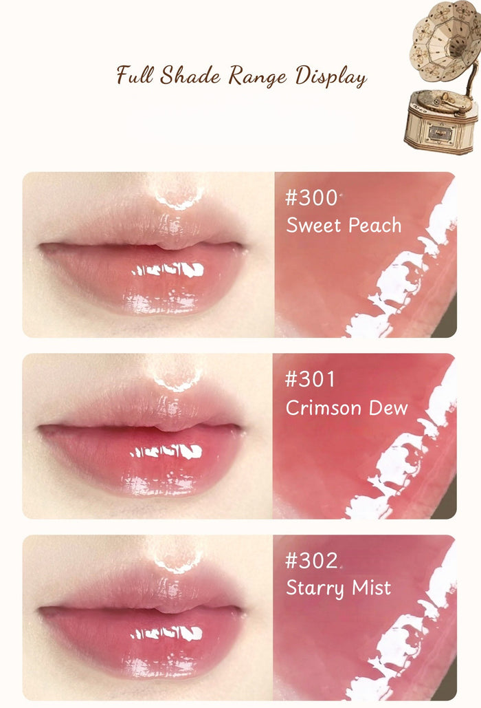 CHEERFLOR Dream Music Box Collection Glossy Moist Essence Lip Gloss T5561