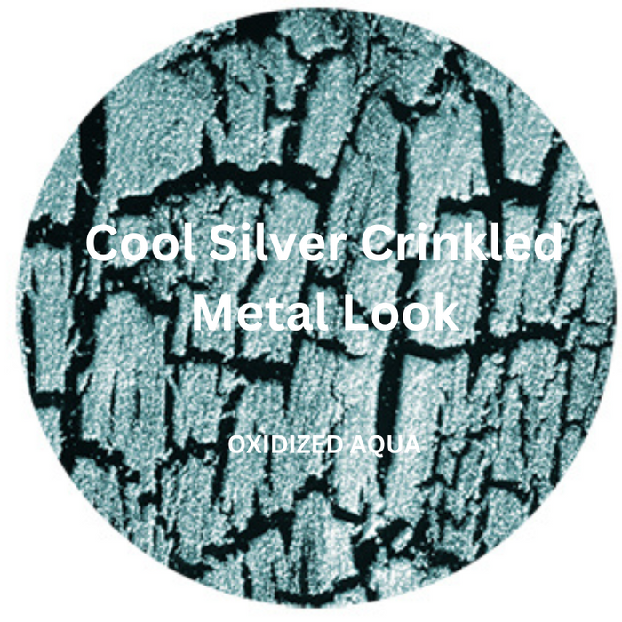 Teal / Oxidized Aqua - Crackle