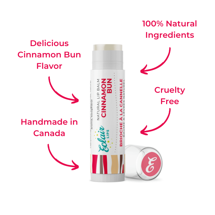 Eclair Cinnamon Bun Natural Lip Balm