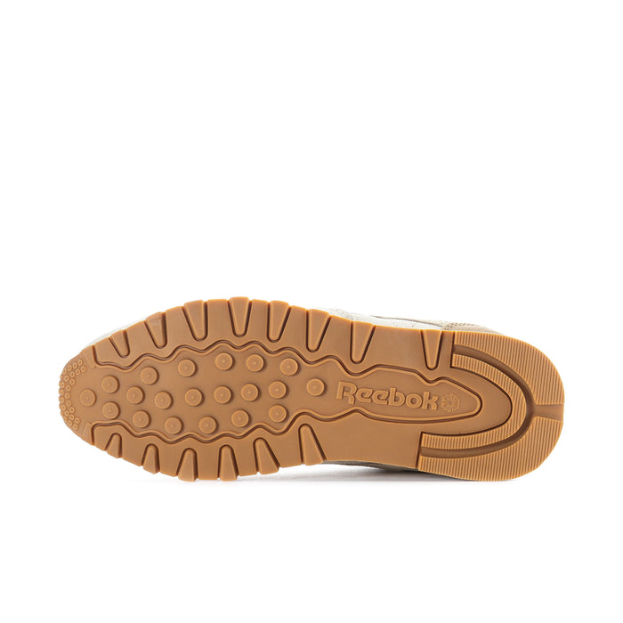 Women's gum rubber outsole with tread pattern and Reebok logo