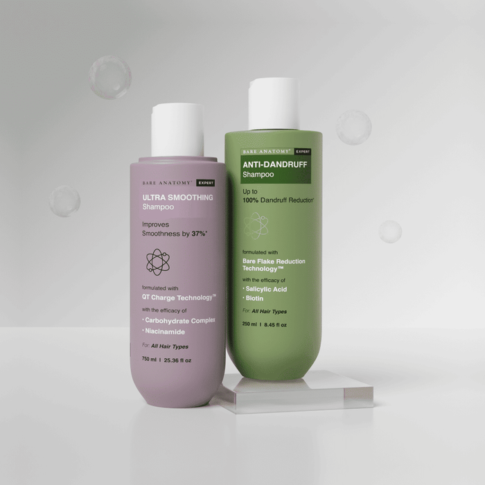 Clean Scalp & Smooth Hair Combo | Ultra Smoothing Shampoo 250 ml & Dandruff Shampoo 250 ml