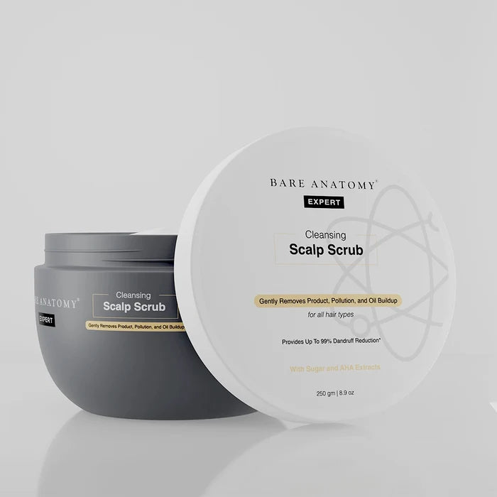 Cleansing Scalp Scrub With Natural AHAs and Sugar Exfoliant - 250 gm
