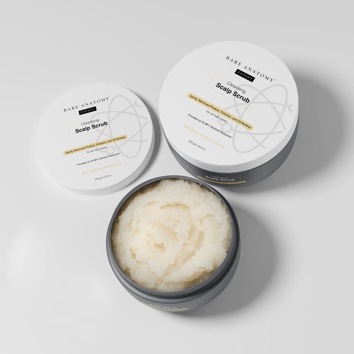 Cleansing Scalp Scrub With Natural AHAs and Sugar Exfoliant - 250 gm