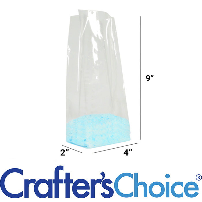 Clear Cello Bag 4x2x9 Inches for Soap Packaging