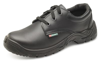 Click dual density smooth leather budget safety shoe steel toe s1 src - cddsts
