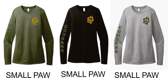 CME Ladies Long Sleeve Tee- 2 Designs- Matte or Glitter