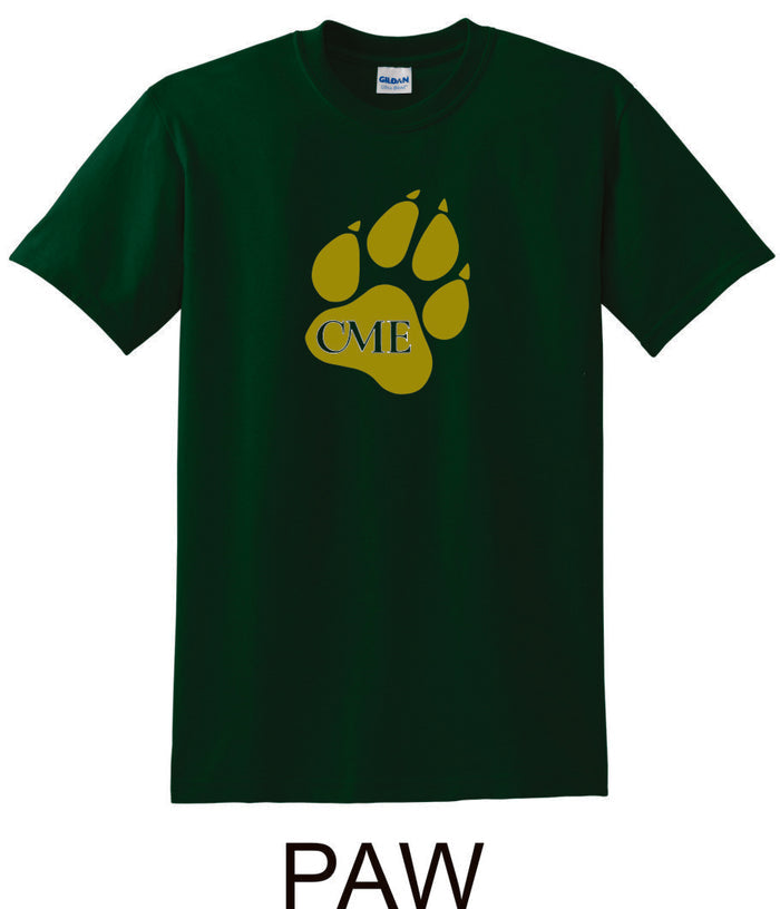 CME Paw Design Basic Tee- Matte or Glitter