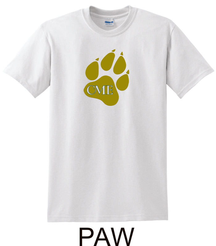 CME Paw Design Basic Tee- Matte or Glitter