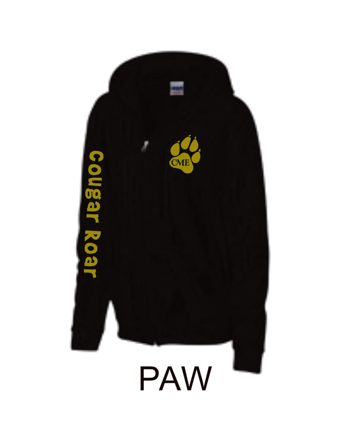 CME Zip Up Hoodie-2 Designs- Matte or Glitter