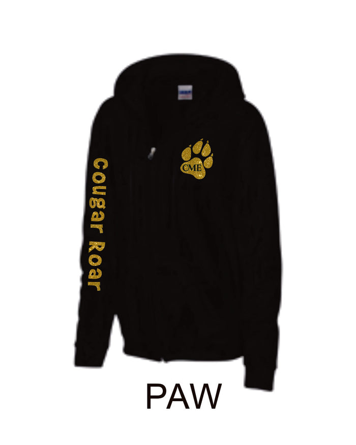 CME Zip Up Hoodie-2 Designs- Matte or Glitter