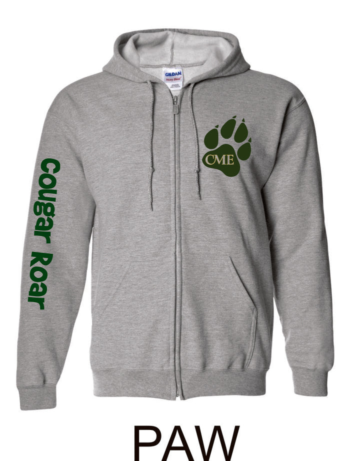 CME Zip Up Hoodie-2 Designs- Matte or Glitter