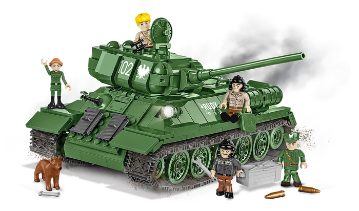 Cobi-2524-T34/85 RUDY 102 (Limited Edition)medium tank(530pcs)