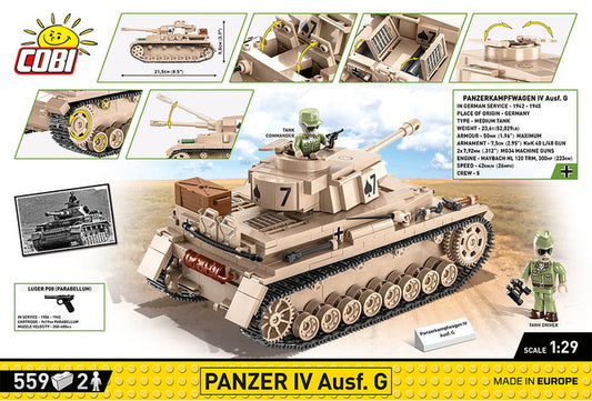 COBI 2546 Armored Car IV Ausf.g Ein Middle German Tank Construction(559PCS)