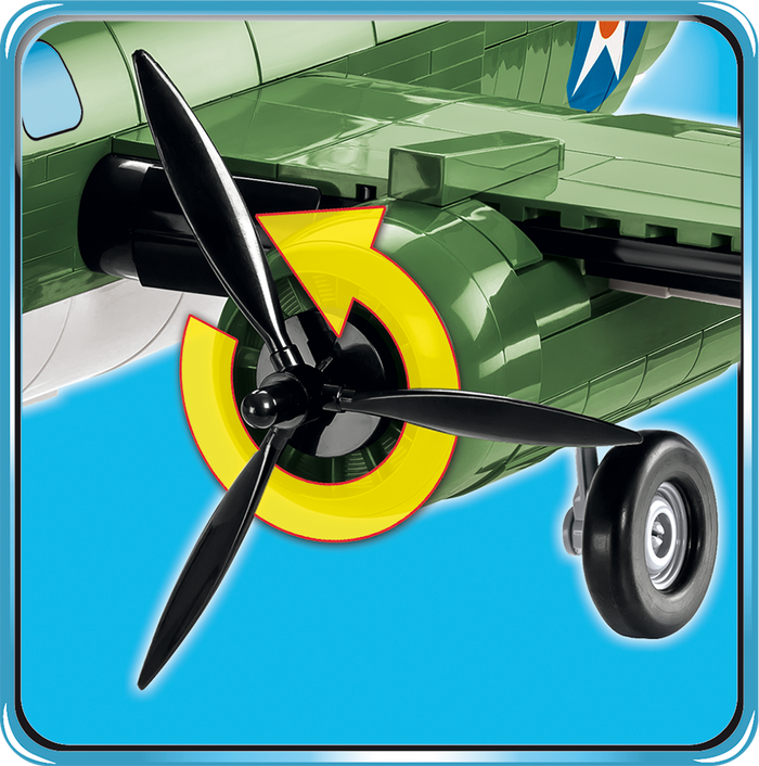 Cobi-5713-NORTH AMERICAN B-25B MITCHELL B-25B(710pcs)