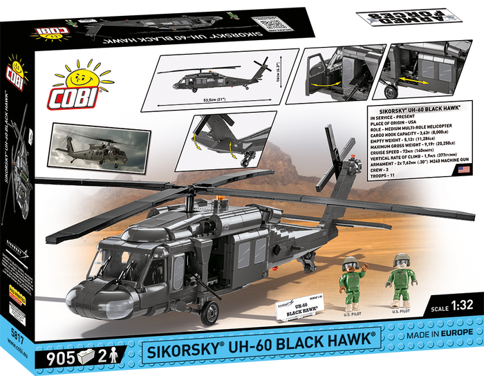 COBI 5817 Sikorsky Black Hawk 893 KL (905PCS)